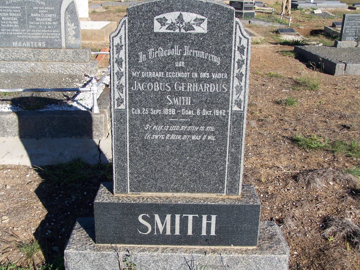 SMITH Jacobus Gerhardus 1898-1942