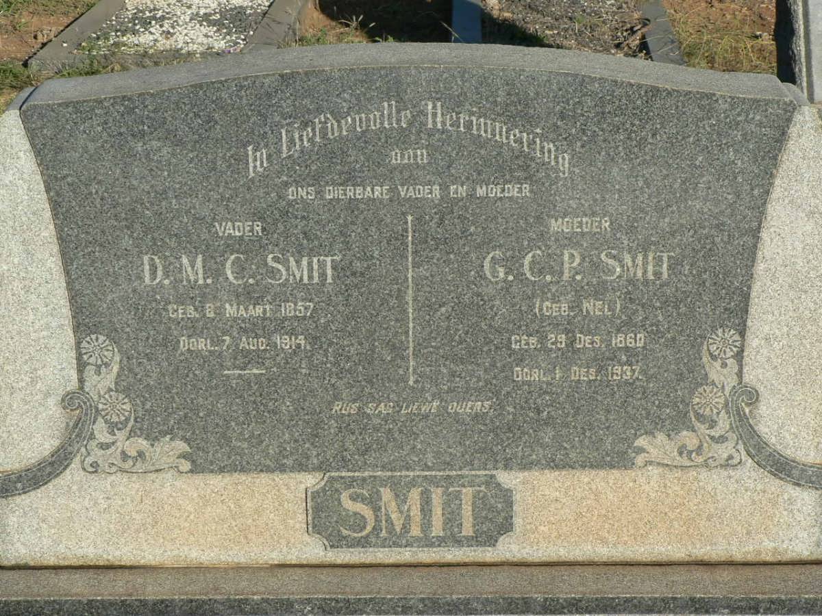 SMIT D.M.C. 1857-1914 &amp; G.C.P. NEL 1860-1937