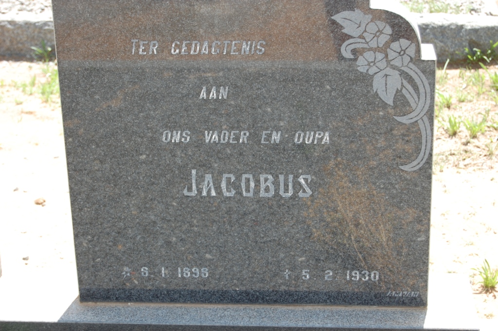 STRYDOM Jacobus 1898-1930