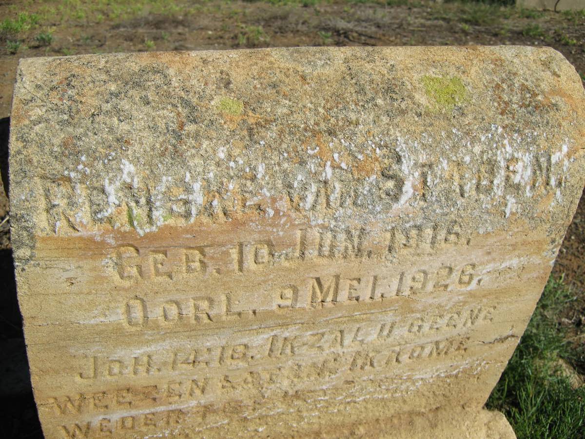 STADEN Renske, van 1916-1926