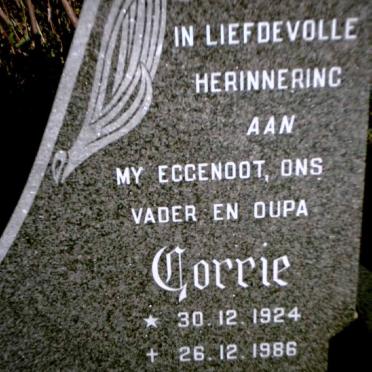 SCHLEBUSCH Corrie 1924-1986