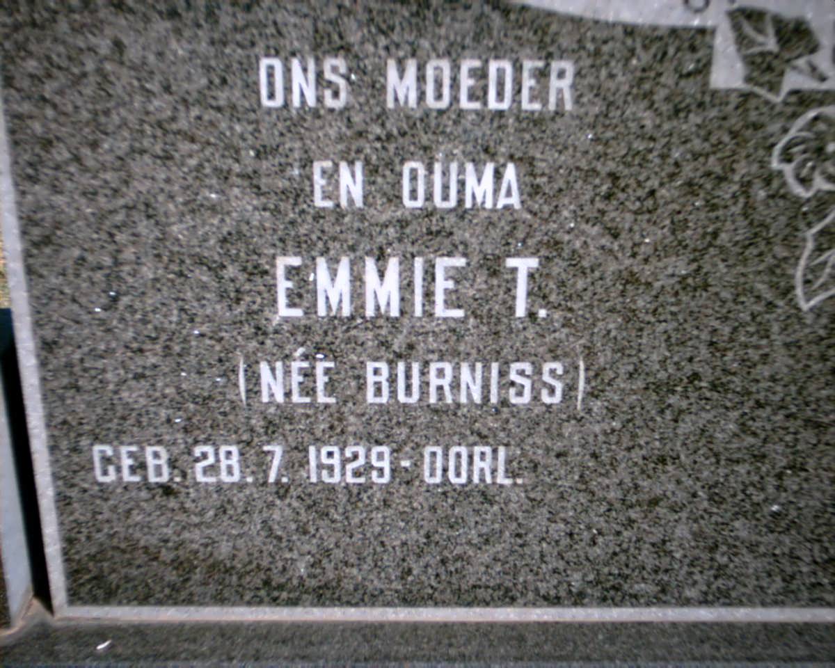 SWARTZ Emmie T. nee BURNISS 1929-