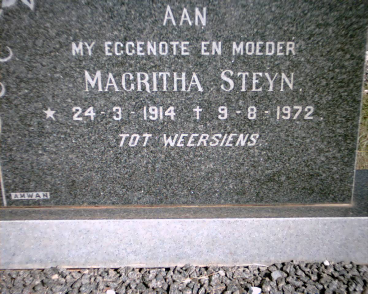 STEYN Magritha 1914-1972