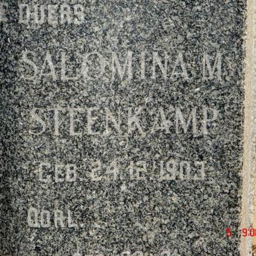 STEENKAMP Salomina M. 1903-