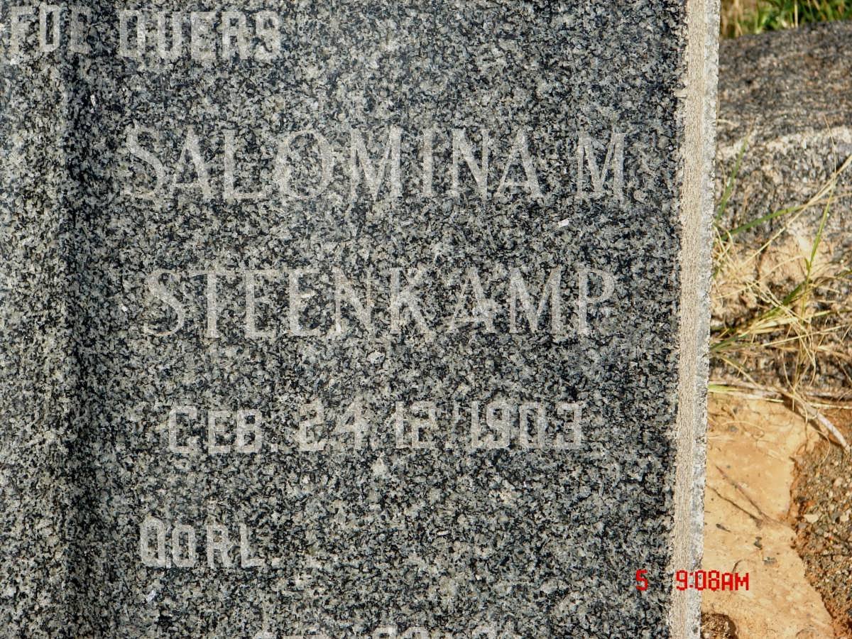 STEENKAMP Salomina M. 1903-