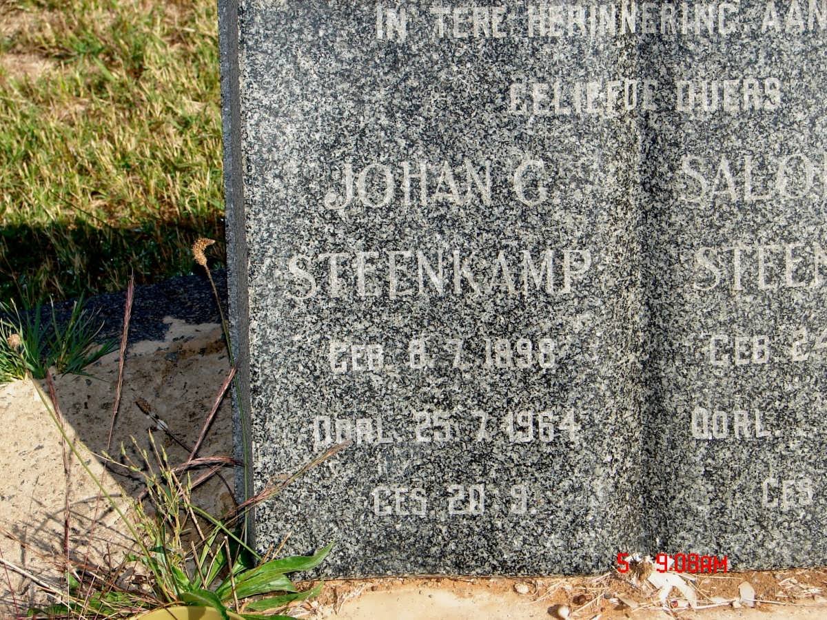 STEENKAMP Johan G. 1898-1964