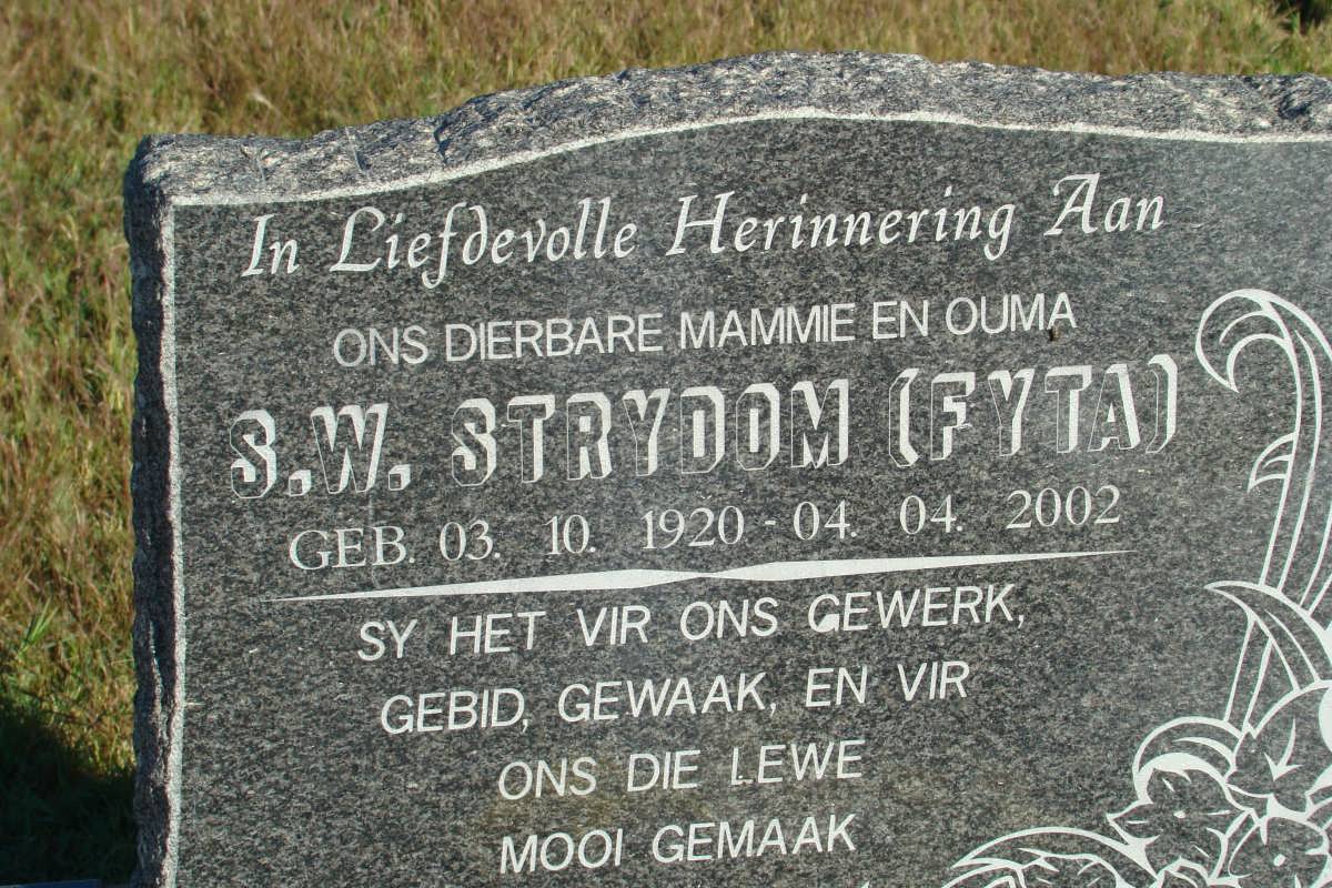 STRYDOM S.W. 1920-2002