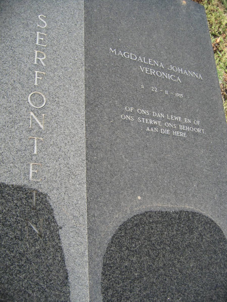 SERFONTEIN Magdalena Johanna Veronica 1915-