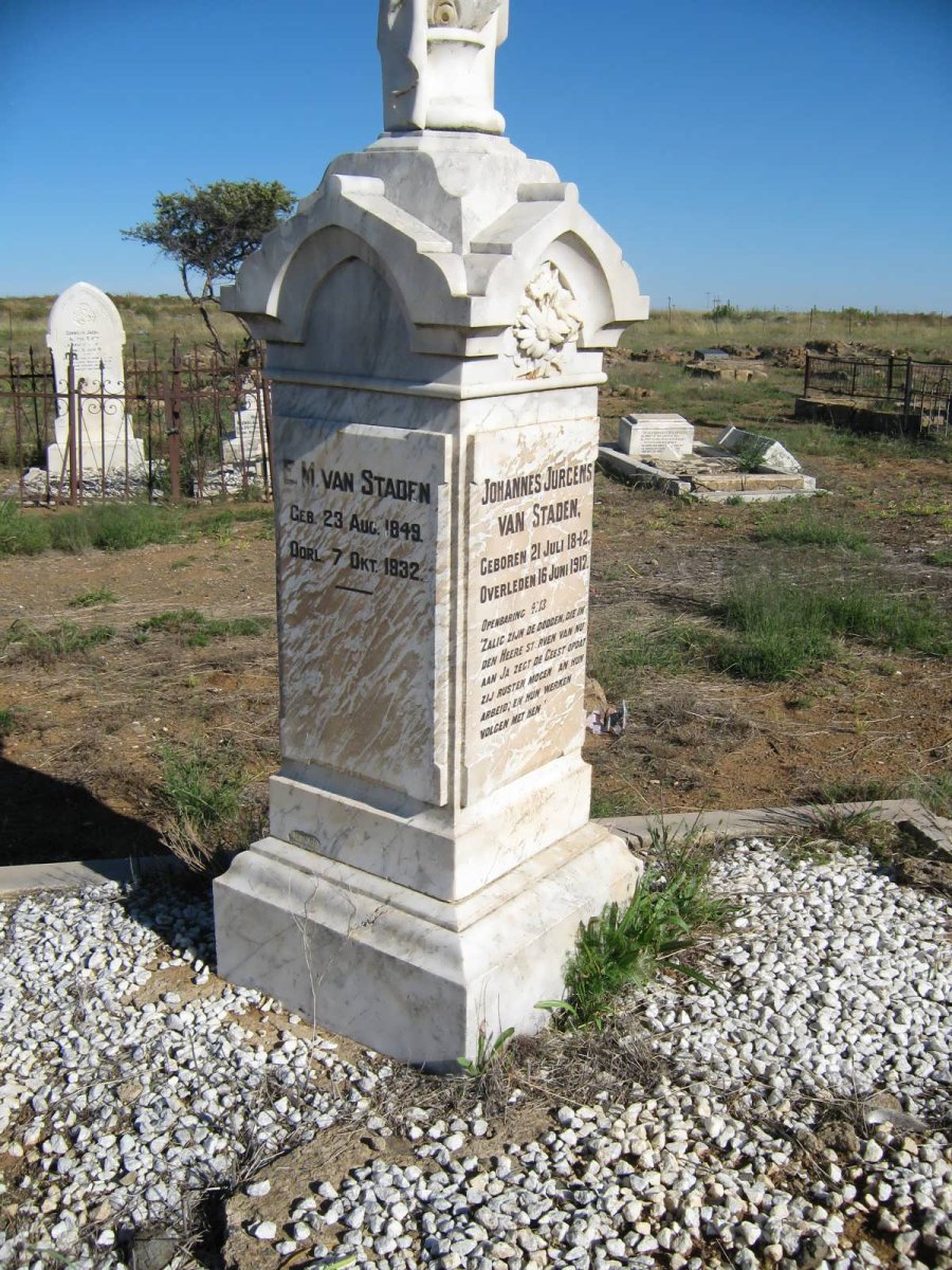STADEN Johannes Jurgens, van 1842-1912 &amp; E.M. 1849-1932
