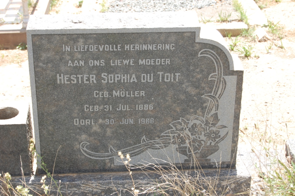 TOIT Hester Sophia, du nee MOLLER 1886-1966