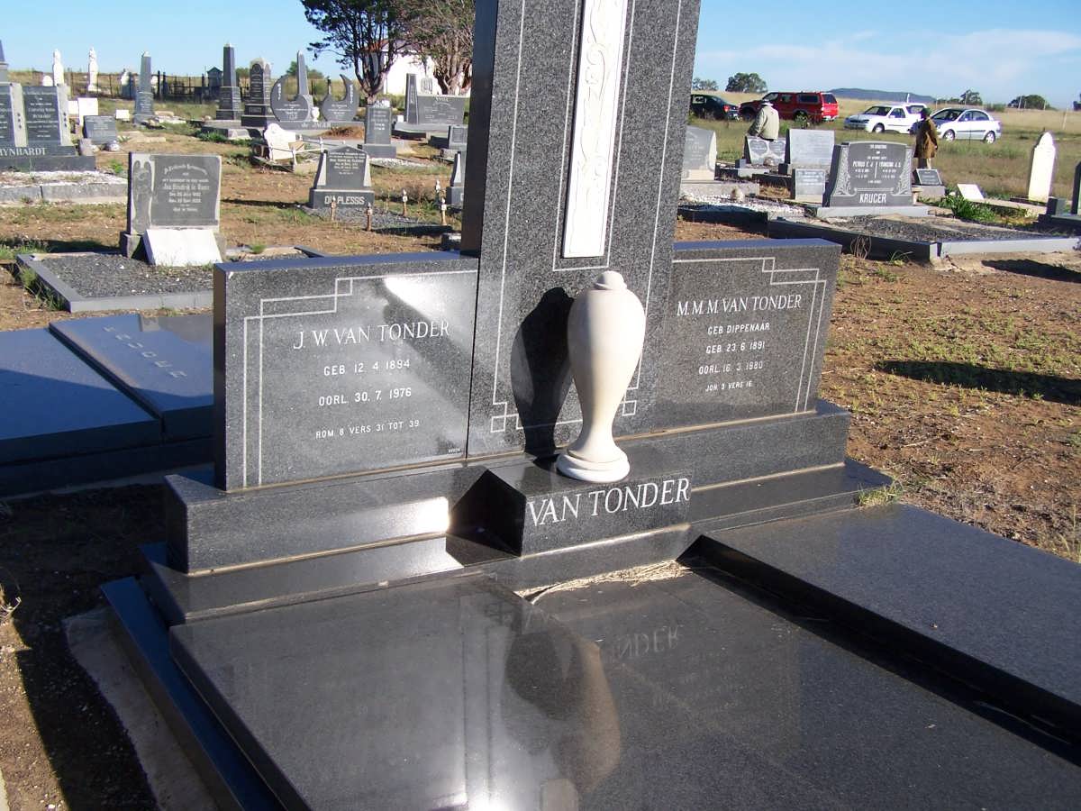 TONDER J.W., van 1894-1976 &amp; M.M.M. DIPPENAAR 1891-1980
