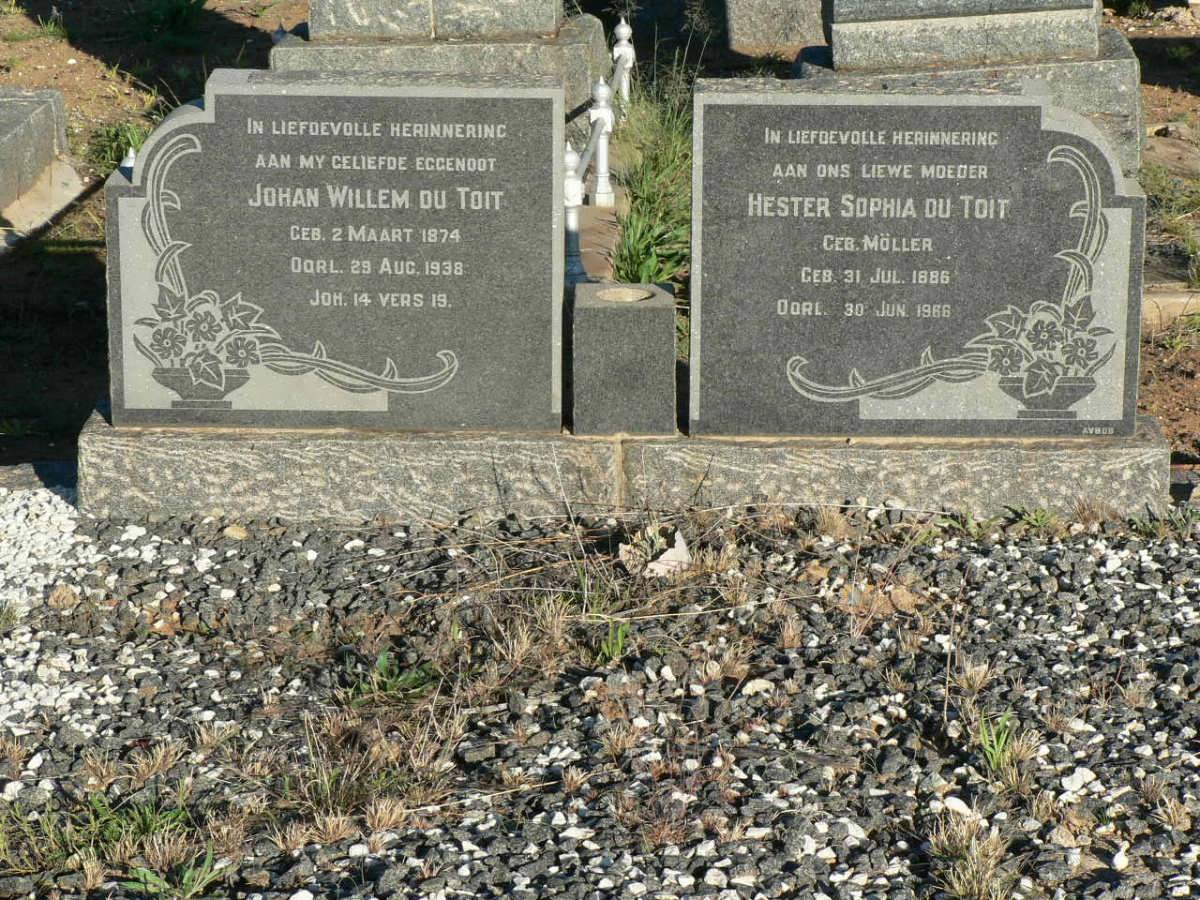 TOIT Johan Willem, du 1874-1938 &amp; Hester Sophia MÖLLER 1886-1966