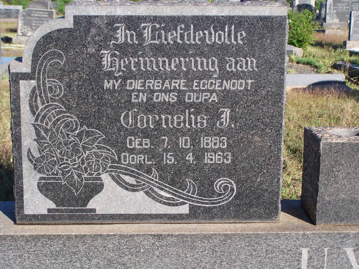 UYS Cornelis J. 1883-1963 