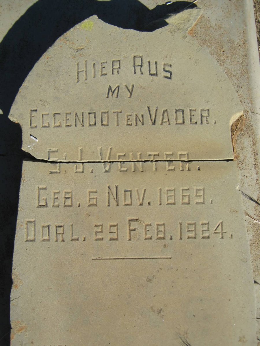 VENTER S.J. 1869-1924