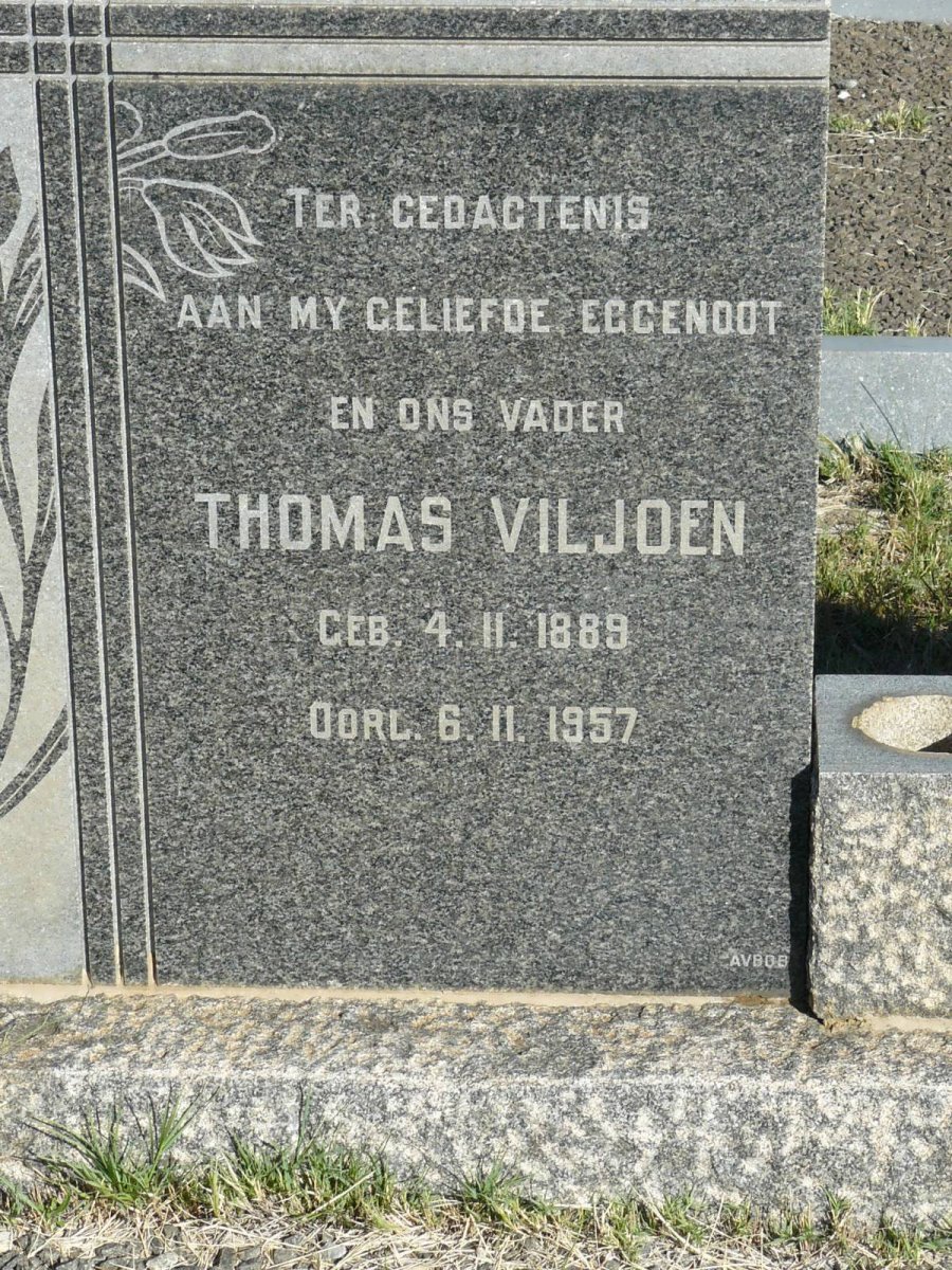VILJOEN Thomas 1889-1957