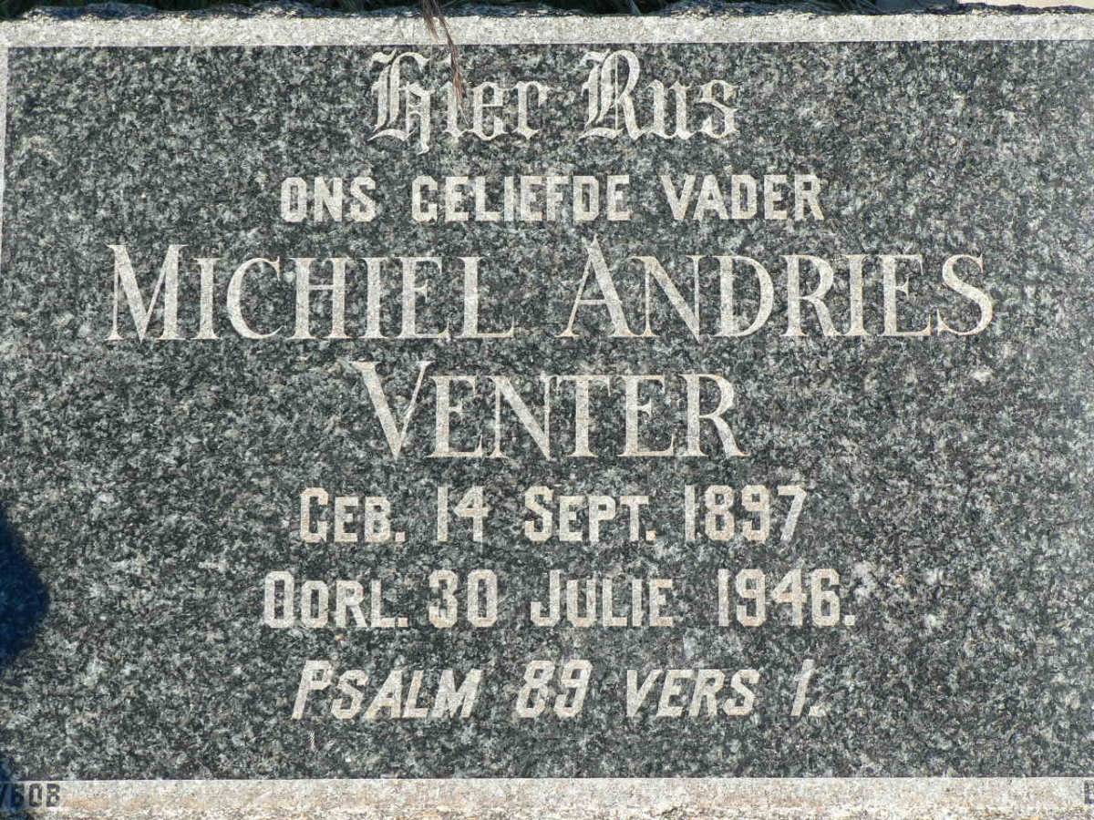 VENTER Michiel Andries 1897-1946