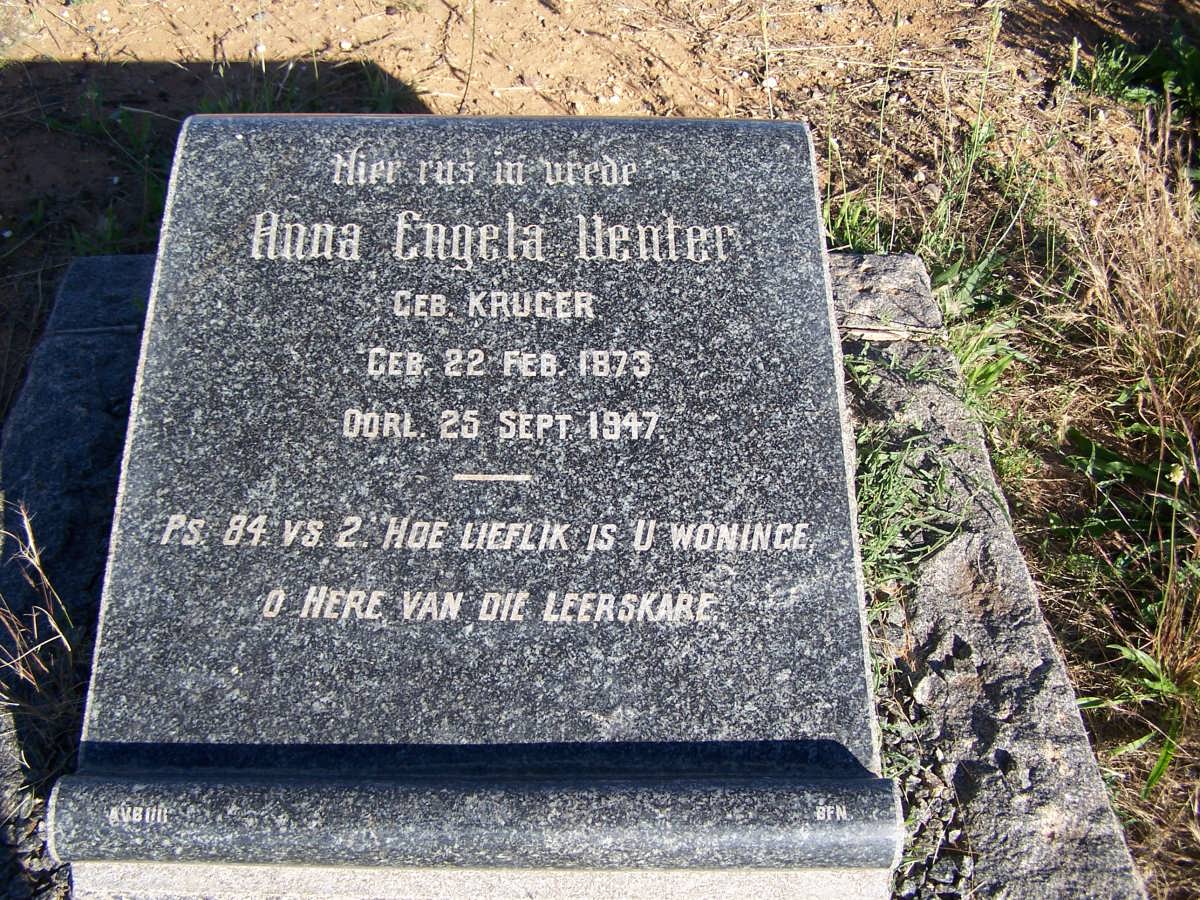 VENTER Anna Engela nee KRUGER 1873-1947