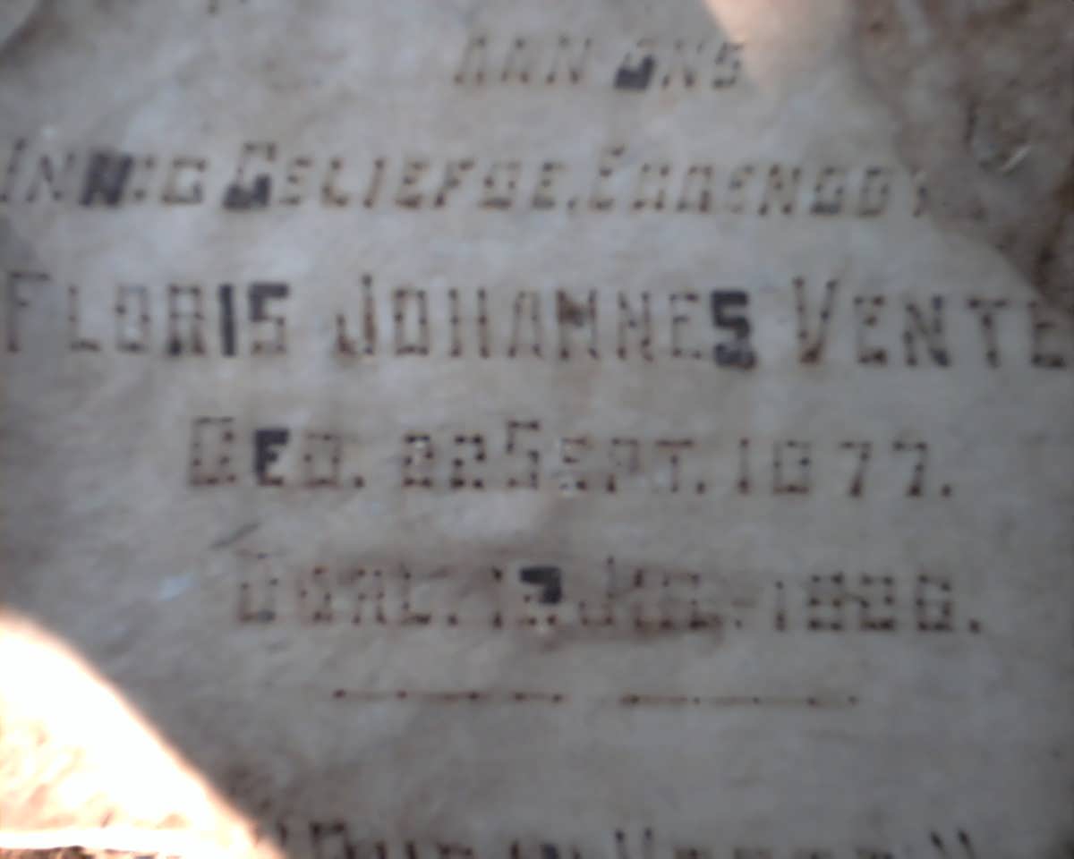 VENTER Floris Johannes 1877-1936