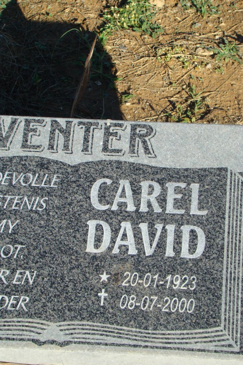 VENTER Carel David 1923-2000