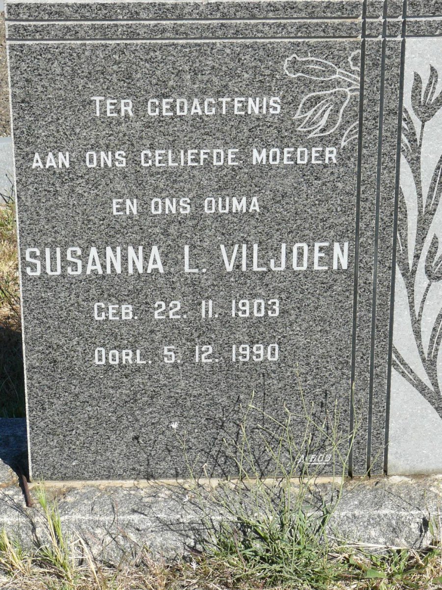 VILJOEN Susanna L. 1903-1990