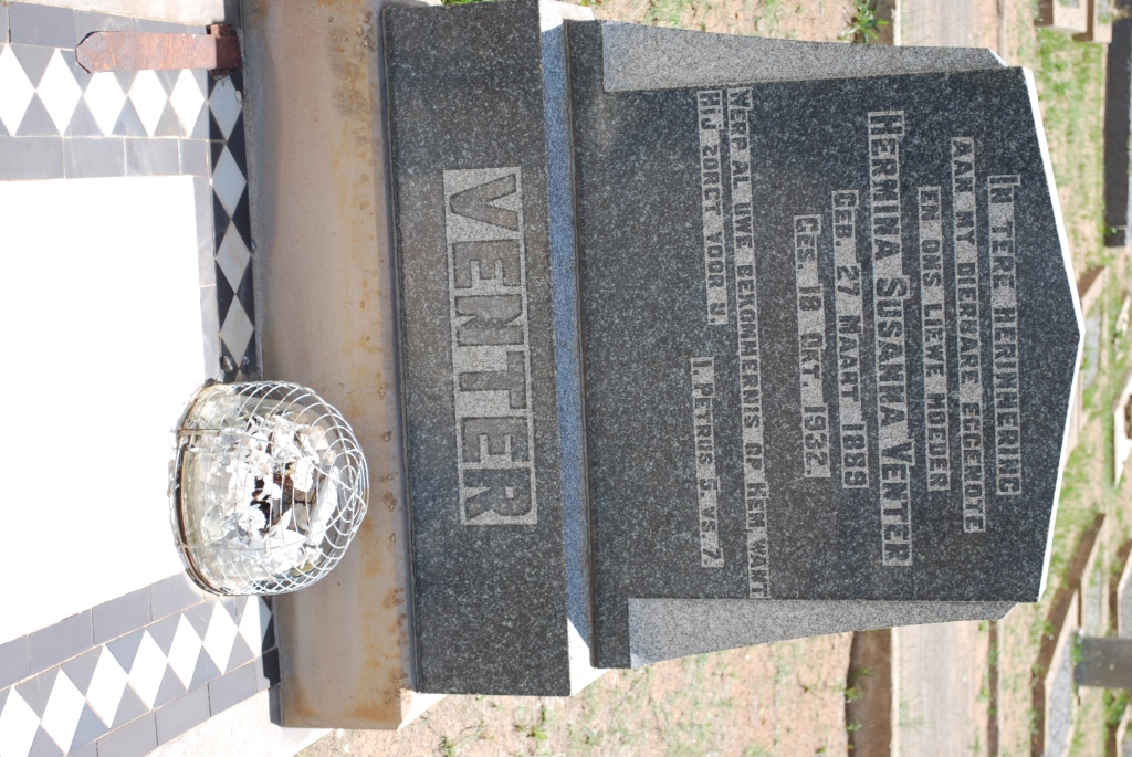 VENTER Hermina Susanna 1889-1932