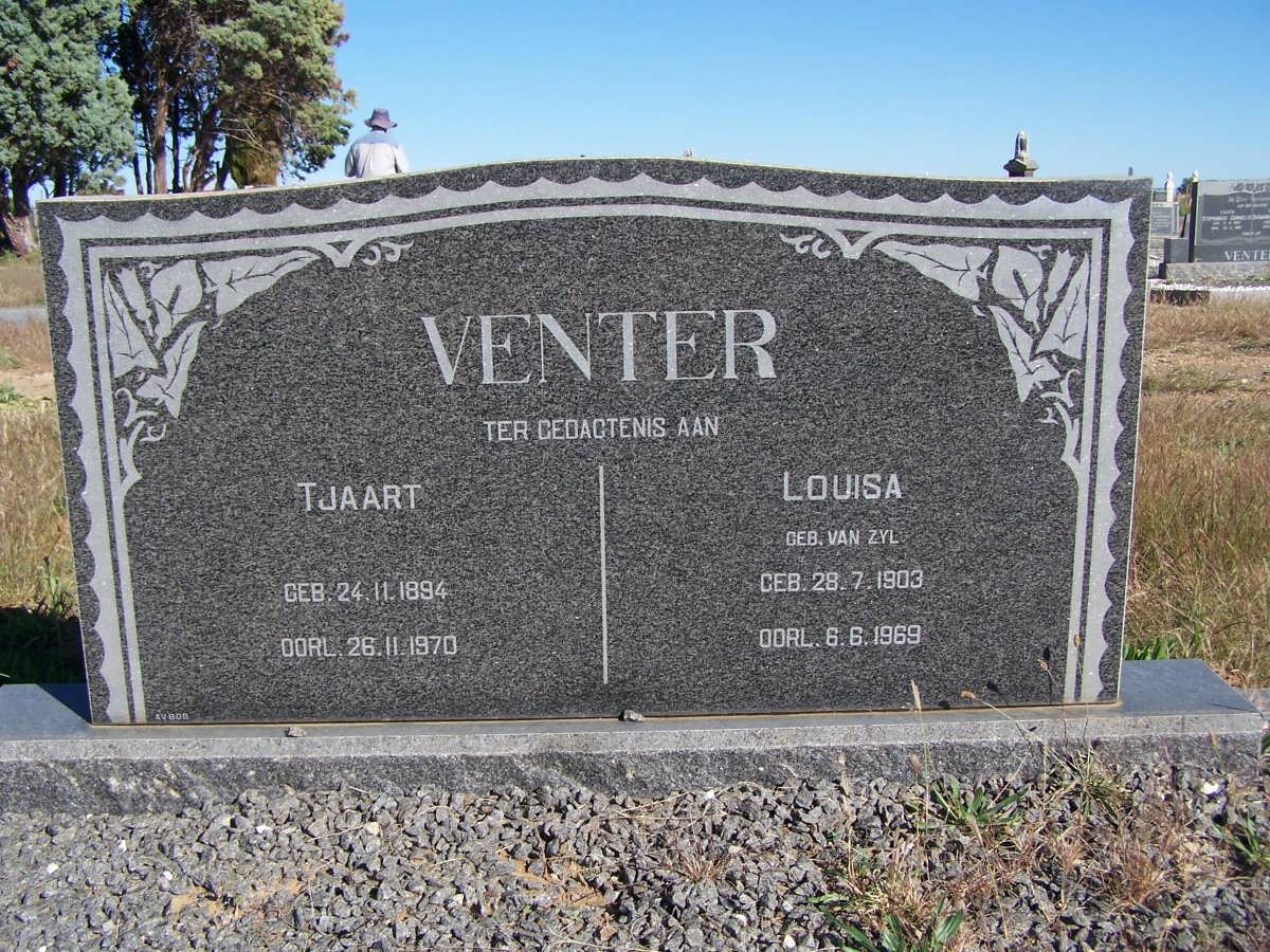 VENTER Tjaart 1894-1970 &amp; Louisa VAN ZYL 1903-1969