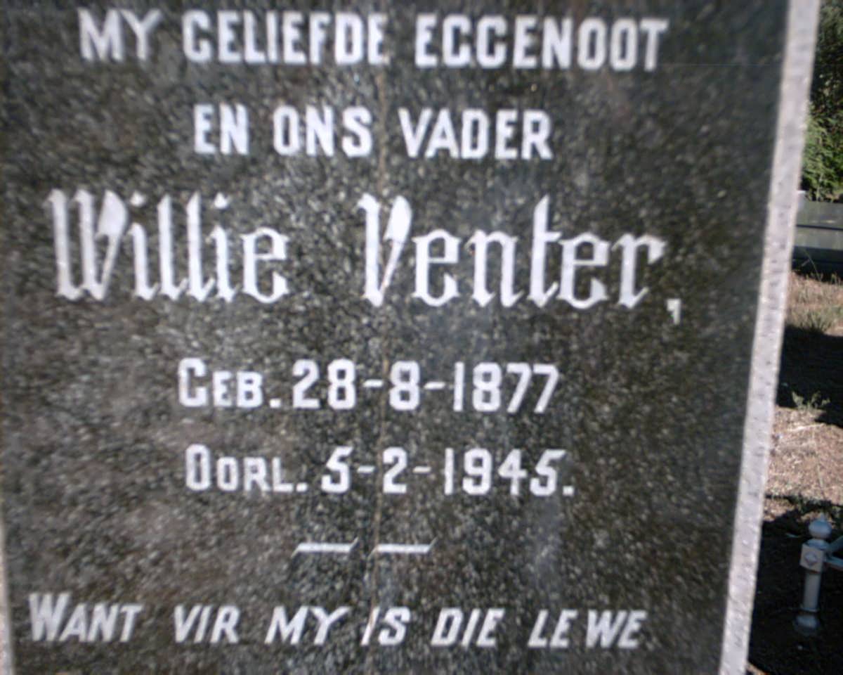 VENTER Willie 1877-1945