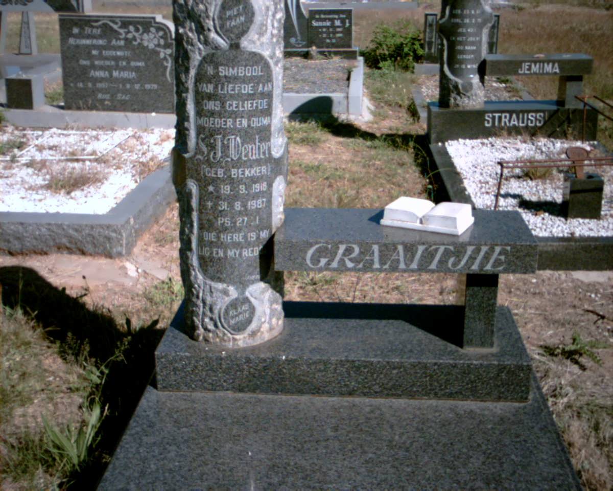 VENTER S.J. nee BEKKER 1918-1987