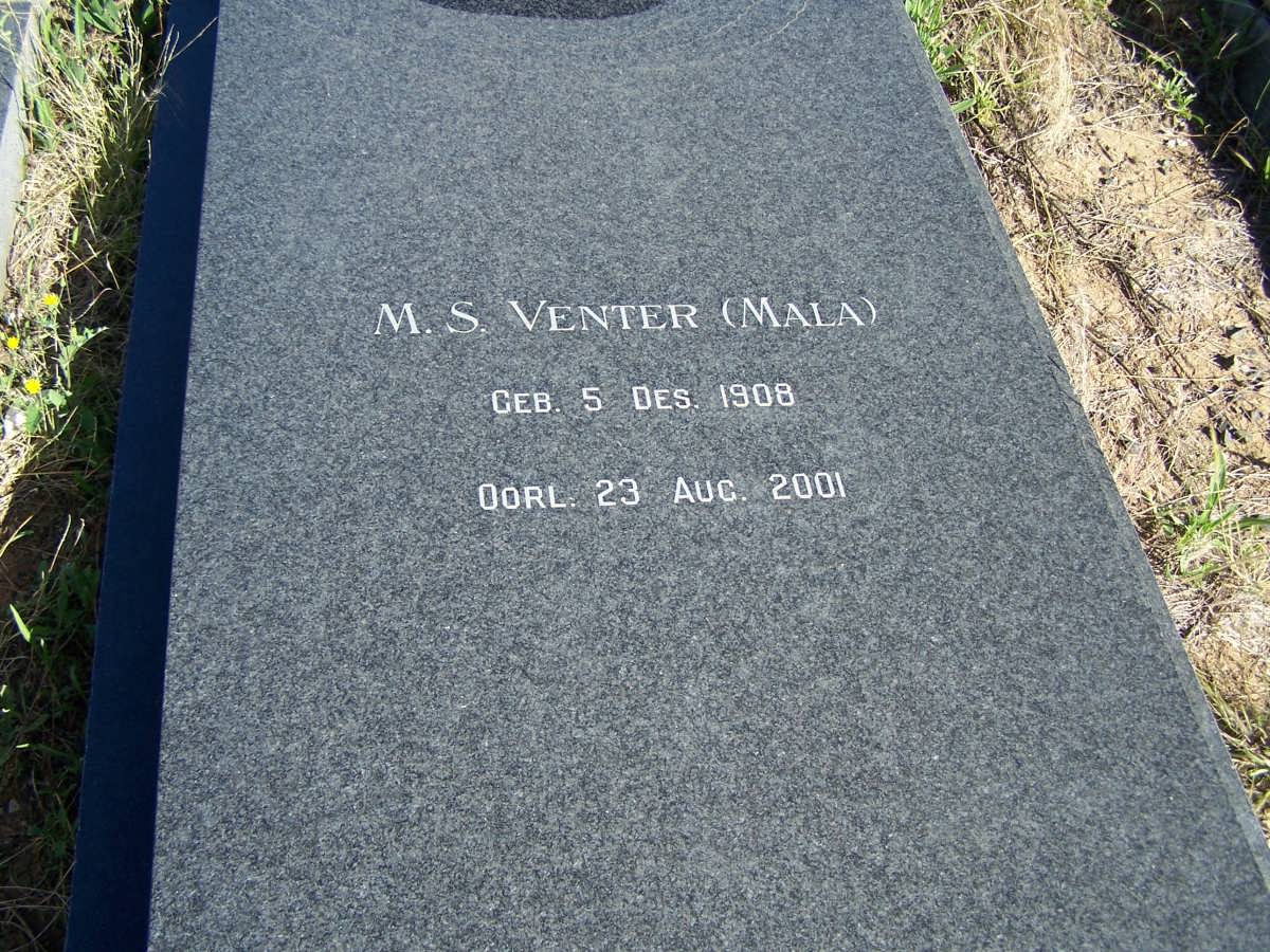 VENTER M.S. 1908-2001
