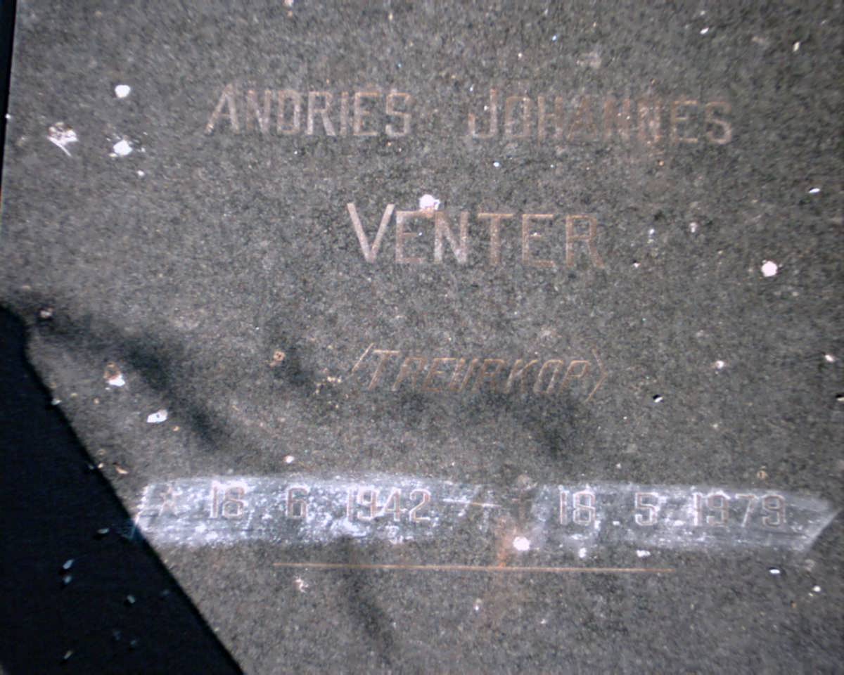 VENTER Andries Johannes 1942-1979