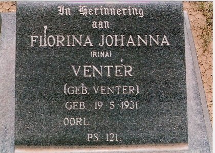VENTER Florina Johanna 1931-2015