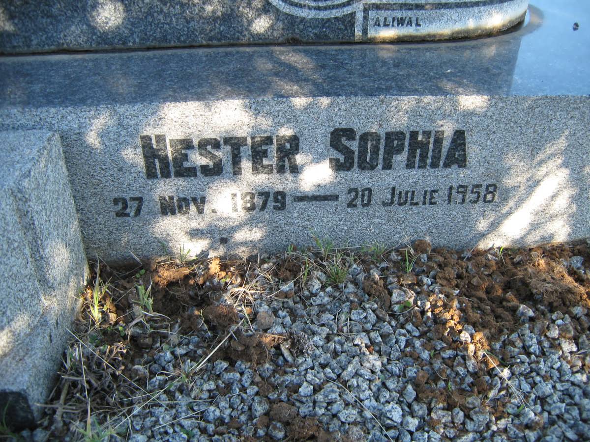 VENTER Hester Sophia 1879-1958