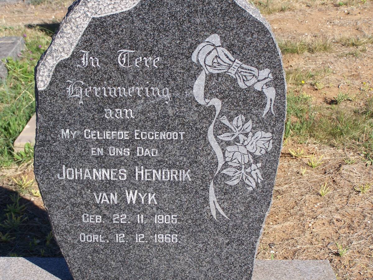 WYK Johannes Hendrik, van 1905-1966