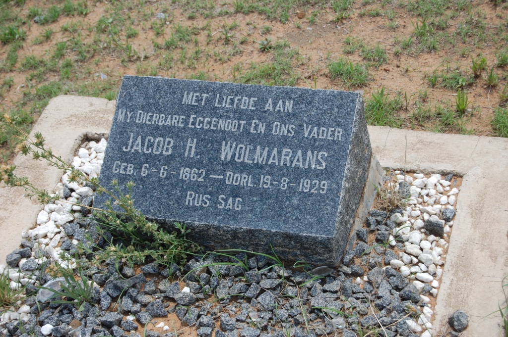 WOLMARANS Jacob H. 1862-1929