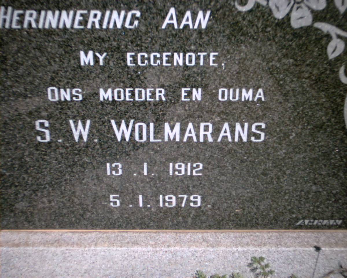 WOLMARANS S.W. 1912-1978