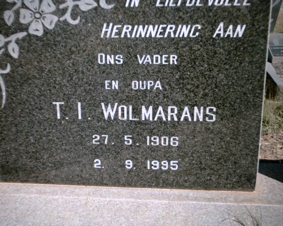 WOLMARANS T.I. 1906-1995