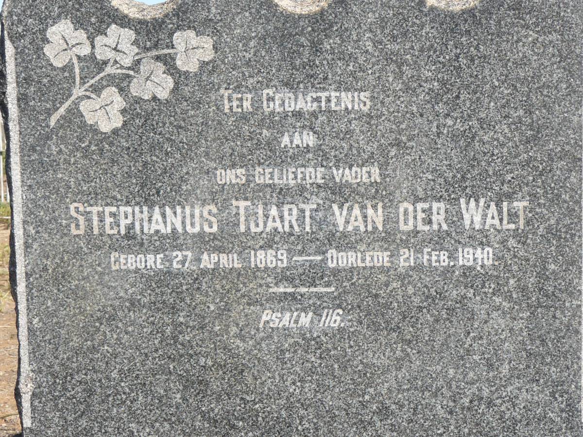 WALT Stephanus Tjart, van der 1869-1940