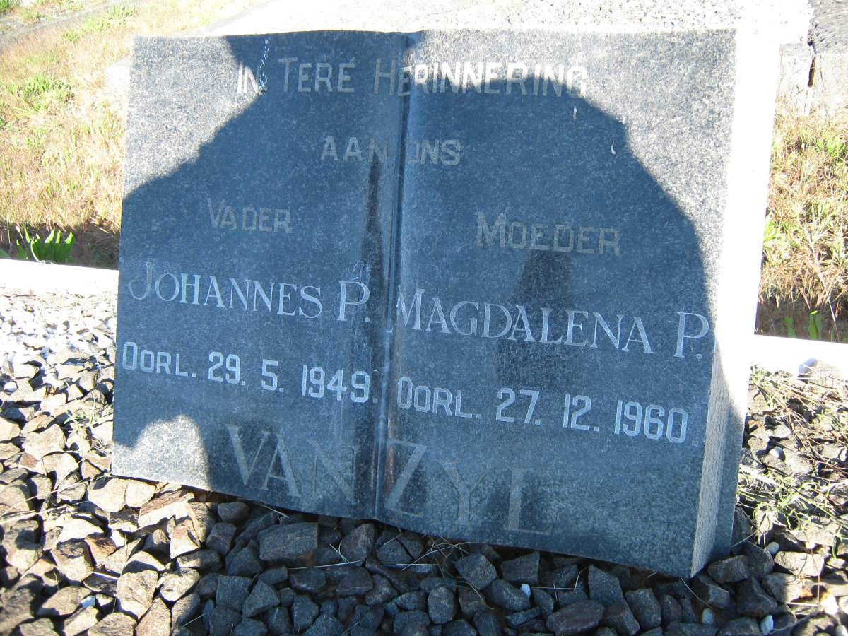 ZYL Johannes P., van -1949 &amp; Magdalena P. -1960