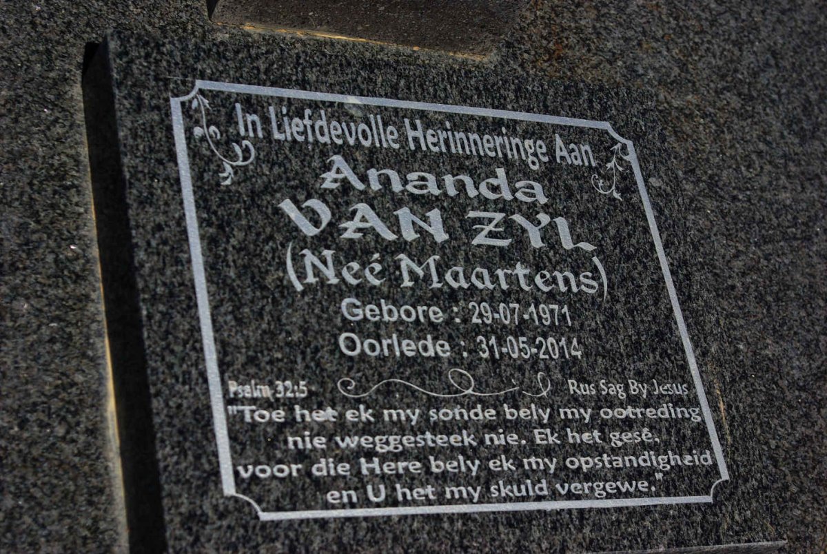 ZYL Ananda, van nee MAARTENS 1971-2014