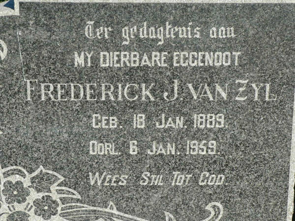ZYL Frederick J., van 1889-1959