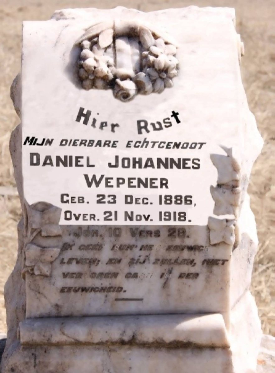 WEPENER Daniel Johannes 1886-1918