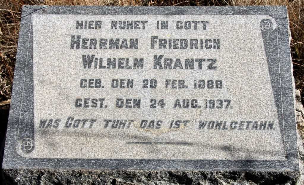 KRANTZ Herrman Friedrich Wilhelm 1888-1937