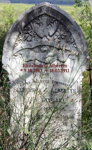 ALBERTYN Elizabeth nee SNYMAN 1883-1911