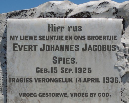 SPIES Evert Johannes Jacobus 1925-1936