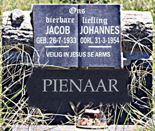 PIENAAR Jacob Johannes 1933-1954