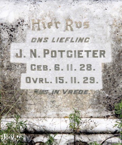 POTGIETER J.N. 1928-1929