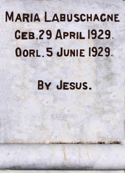 LABUSCHAGNE Maria 1929-1929