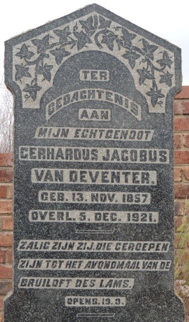 DEVENTER Gerhardus Jacobus, van 1857-1921
