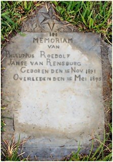 RENSBURG Phuluppus Roedolf, Janse van 1891-1895