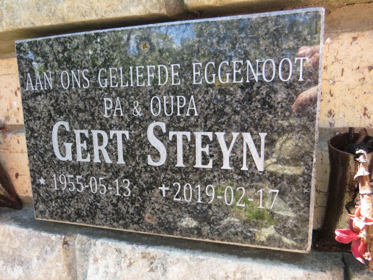 STEYN Gert 1955-2019